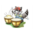 Raccoon Playing Drums Color PDF