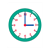 Teal Clock Color PDF