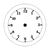 Teal Clock Line PNG