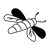 Flying Insect Line PNG