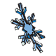 Snowflake large with blue spines