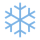 Snowflake small with light blue spines