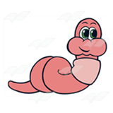 Coiled Pink Worm