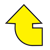 Curved Yellow Arrow Color PNG