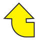 Curved Yellow Arrow 
