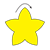 Yellow Star Game Color PNG