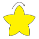 Yellow Star Game with arrow