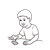 Boy Playing Line PNG