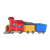 Three Piece Train Color PNG