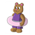 Bear with Inner Tube Color PDF