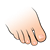 Toes on Foot Color PNG