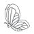 Butterfly Line PNG