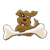 Dog with Big Bone Color PNG