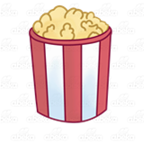 Full Popcorn Container