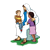 Jesus and the Children Color PNG