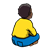 Boy Sitting Color PNG