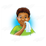 Boy Wiping Mouth
