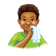 Boy Wiping Mouth 