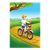 Riding Bike on Path Color PNG