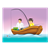 Father and Son Fishing Color PDF