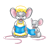 Reading Mice Color PNG