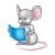 Reading Mouse Color PNG