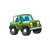 Green Jeep Color PNG