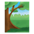 Tree and Grass Scene Color PNG