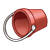 Red Bucket Color PNG