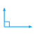 Right Angle in Blue Color PNG