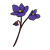 Long-Stemmed Purple Flowers Color PNG
