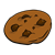 Chocolate Chip Cookie 6 Color PNG