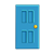 Blue Door Color PNG