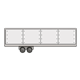 Semitrailer white trailer
