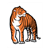 Standing Tiger Color PDF