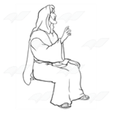 Jesus Sitting