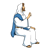 Jesus Sitting Color PNG