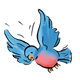 Flying Bluebird 2 flapping