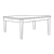 White Table Line PNG