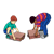 Boys Lifting Briefcases Color PNG