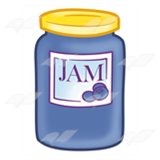Blueberry Jam Jar