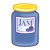 Blueberry Jam Jar Color PNG