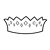 Gold Crown Line PNG
