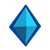 Blue Jewel Color PNG
