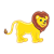 Yellow Lion Color PNG