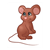 Shy Brown Mouse Color PDF