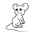 Shy Brown Mouse Line PDF