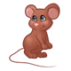 Shy Brown Mouse 
