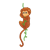 Monkey on Vine Color PNG