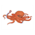 Orange Octopus Color PDF